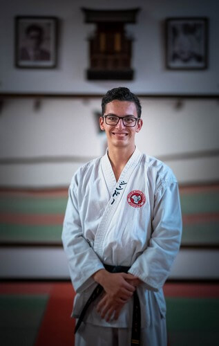 Mathieu Côté Sensei Guy Faucher - Karaté Sherbrooke